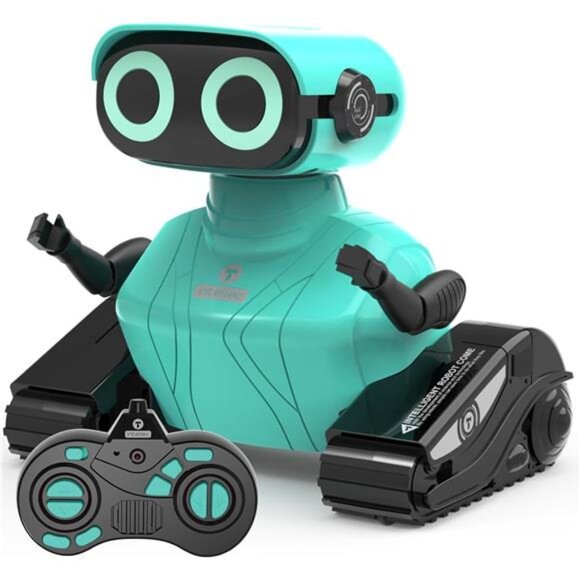 Robot Toys, Remote Control Robot Toy, RC Robots for Kids with LED Eyes, Flexible - Picture 1 of 7
